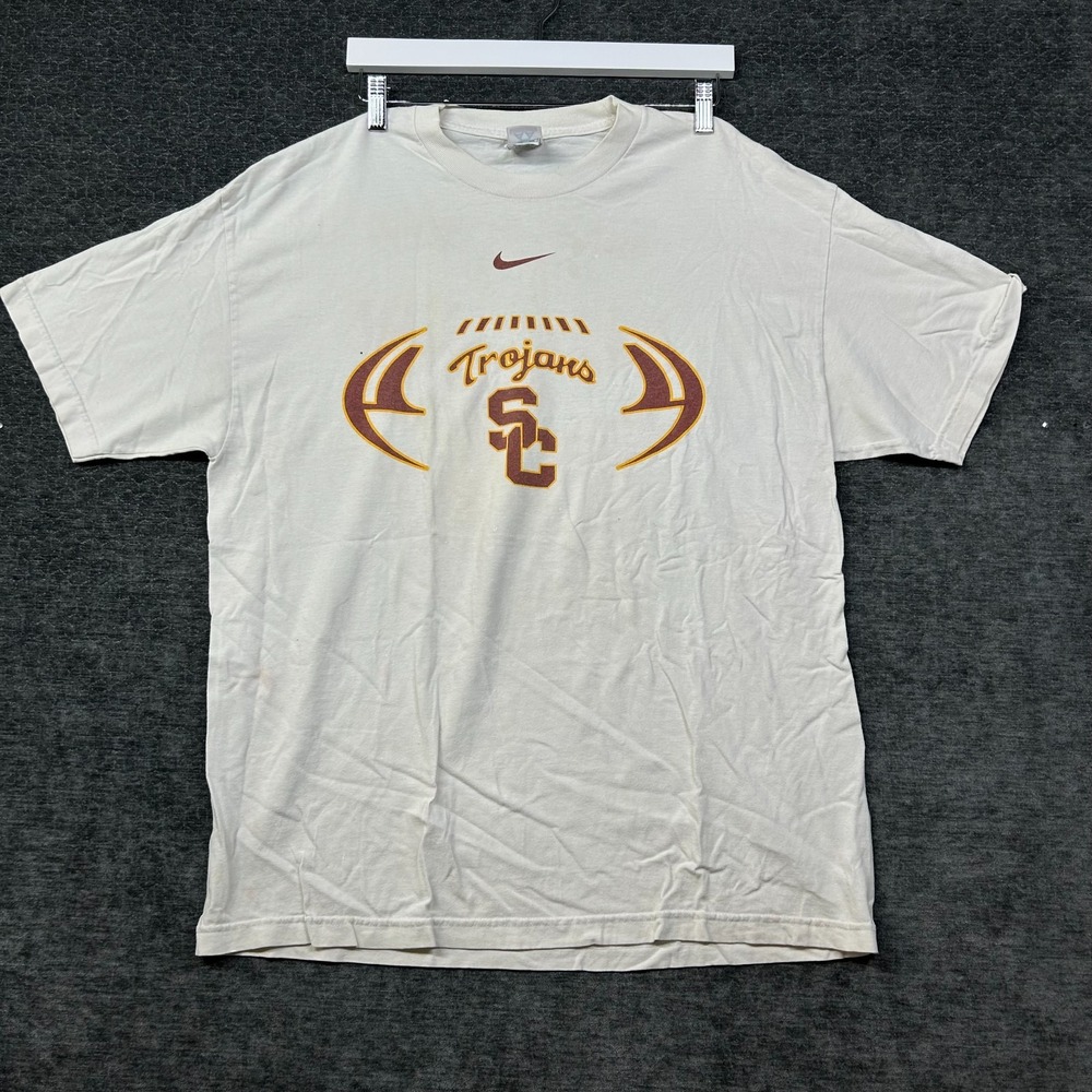 Alstyle USC Trojans T-Shirt Mens XL Off White Good 2006 Football Schedule Tee